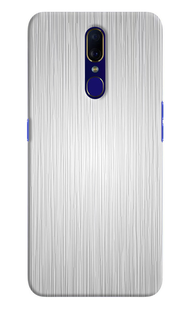 Wooden Grey Texture Oppo F11 Hard Case Back Cover by Casekaro