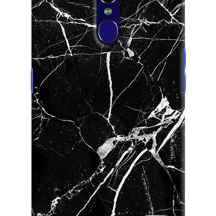 Black Marble Pattern Oppo F11 Hard Case Back Cover by Casekaro