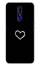 Heart Oppo F11 Hard Case Back Cover by Casekaro