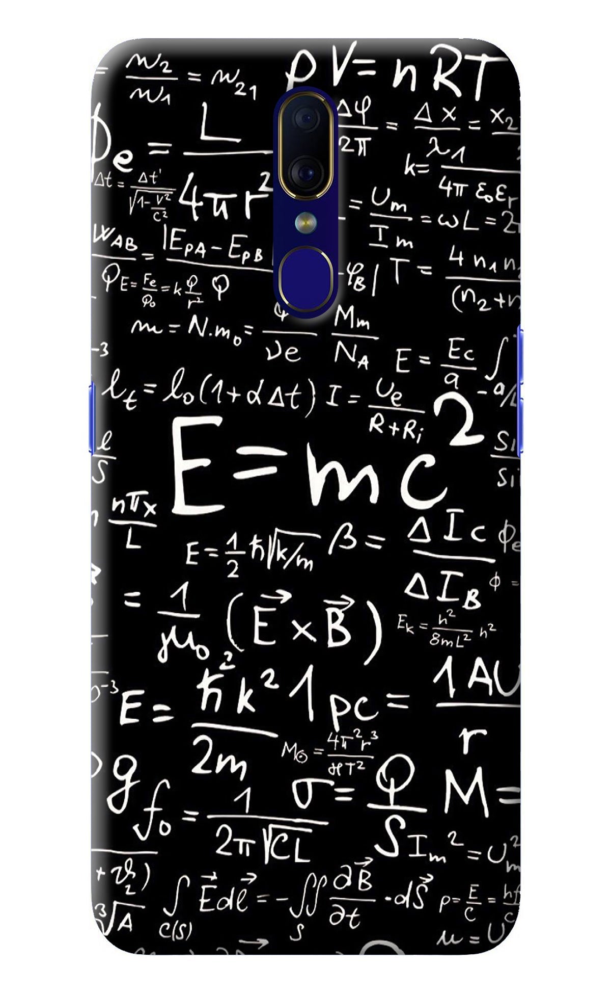 Physics Albert Einstein Formula Oppo F11 Back Cover