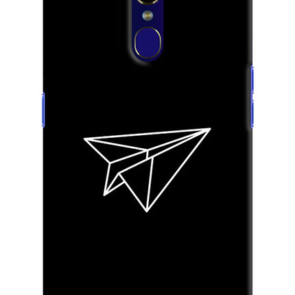 Paper Plane White Oppo F11 Hard Case Back Cover by Casekaro