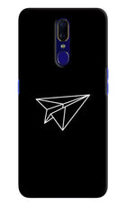 Paper Plane White Oppo F11 Hard Case Back Cover by Casekaro