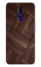 Wooden Texture Design Oppo F11 Hard Case Back Cover by Casekaro