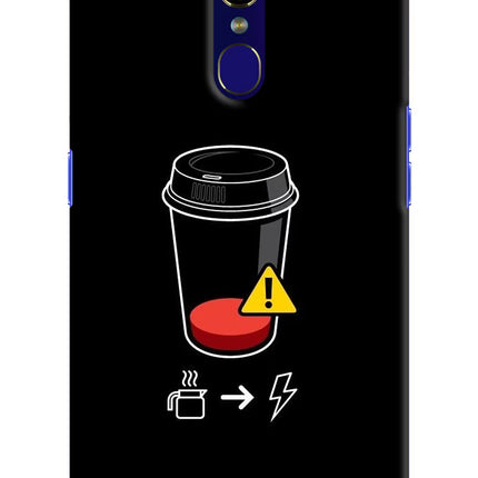 Coffee Oppo F11 Hard Case Back Cover by Casekaro