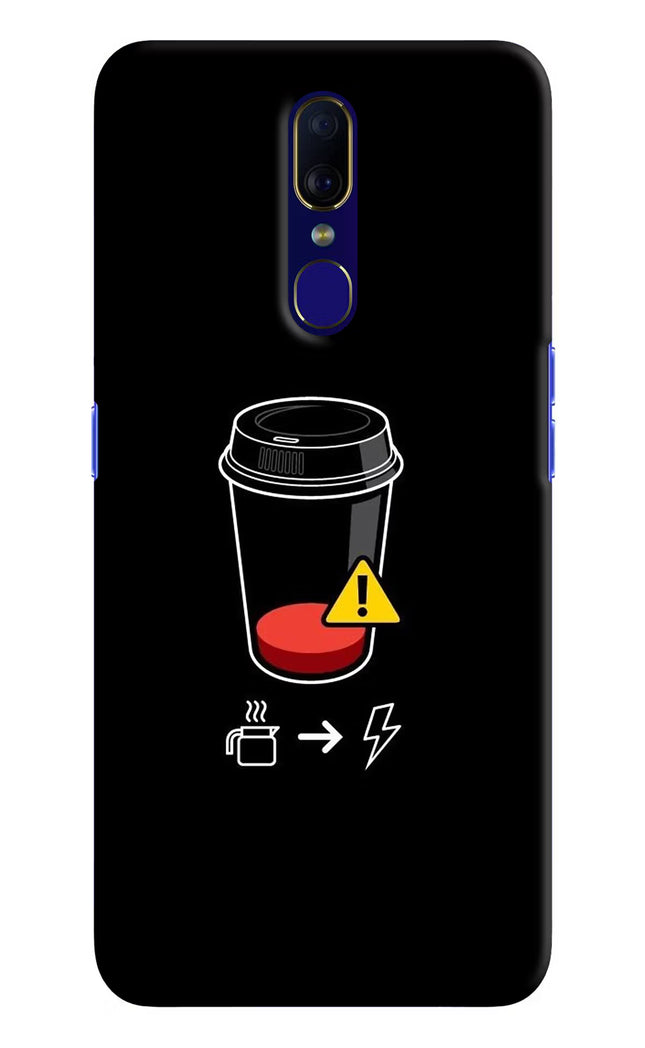Coffee Oppo F11 Hard Case Back Cover by Casekaro