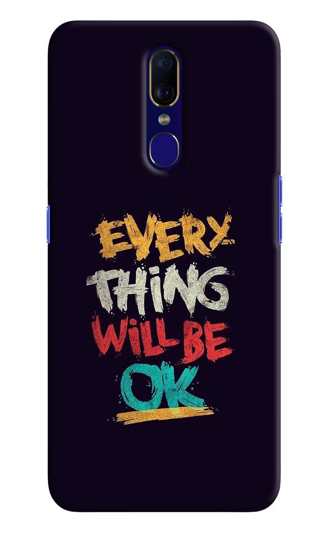 Everything Will Be Ok Oppo F11 Hard Case Back Cover by Casekaro