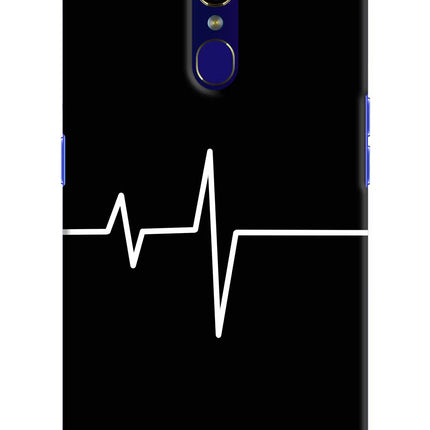 Heart Beats Oppo F11 Hard Case Back Cover by Casekaro