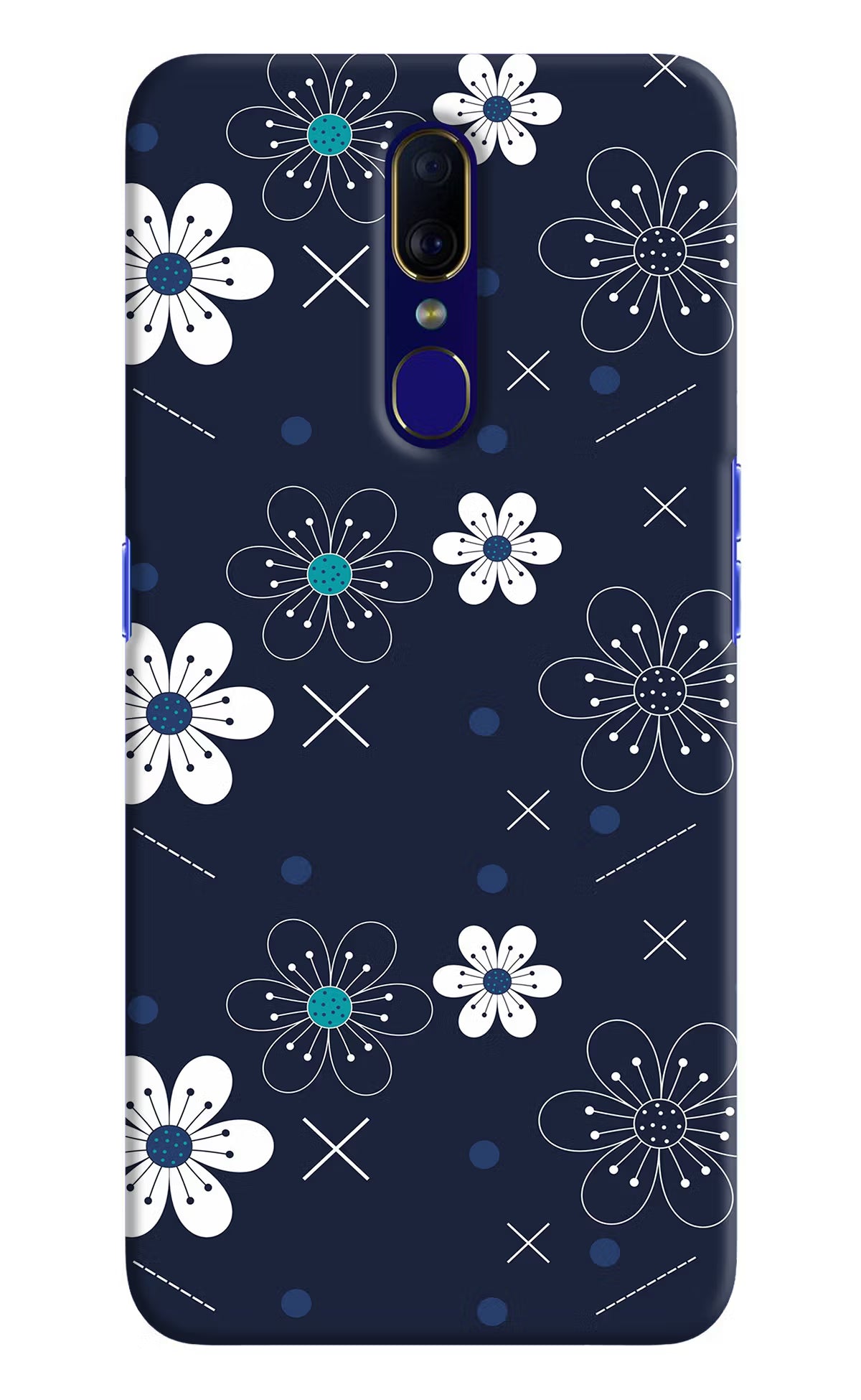 Flowers Oppo F11 Hard Case Back Cover by Casekaro