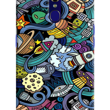 Space Abstract Oppo F11 Hard Case Back Cover by Casekaro