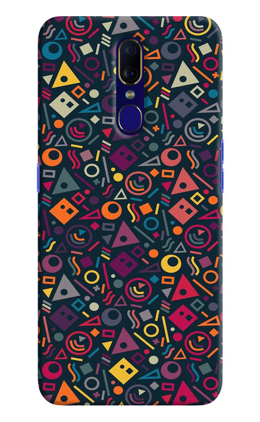 Geometric Abstract Oppo F11 Hard Case Back Cover by Casekaro