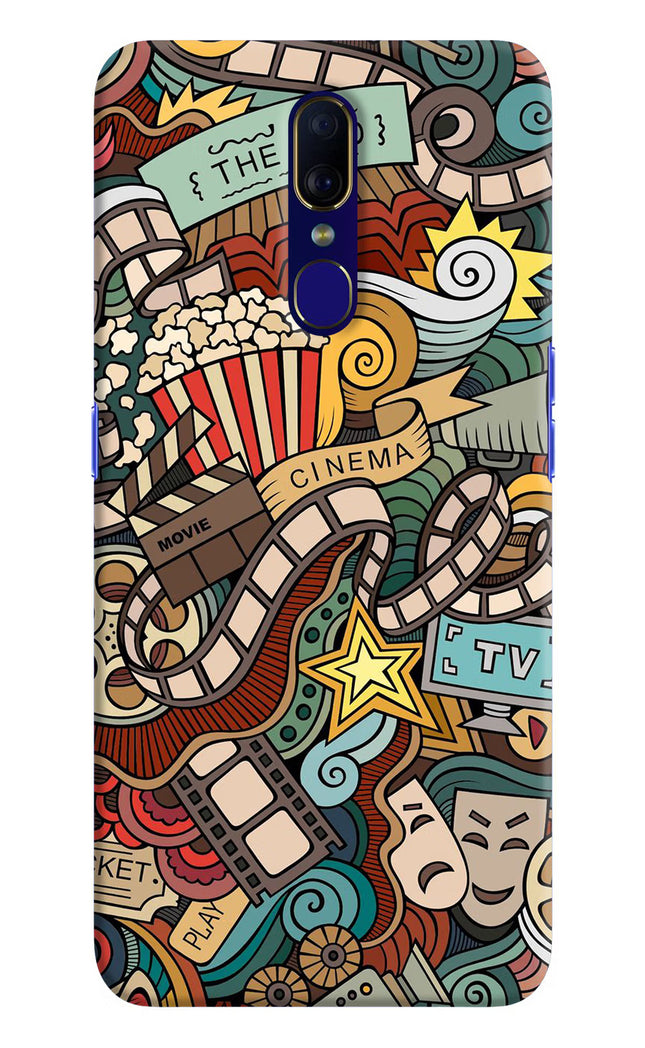 Cinema Abstract Oppo F11 Hard Case Back Cover by Casekaro