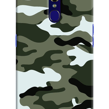 Camouflage Oppo F11 Hard Case Back Cover by Casekaro