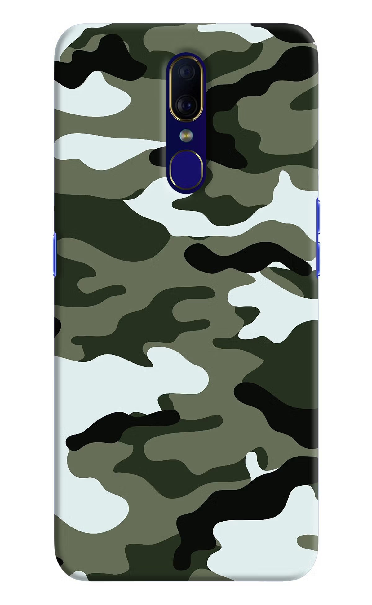 Camouflage Oppo F11 Hard Case Back Cover by Casekaro