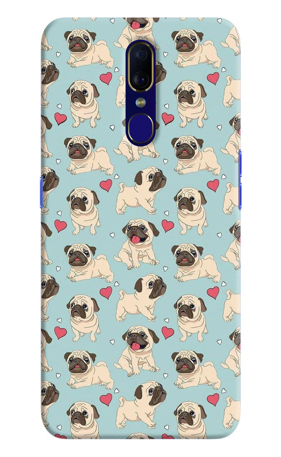 Pug Dog Oppo F11 Back Cover, Hard case