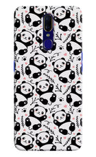 Cute Panda Oppo F11 Hard Case Back Cover by Casekaro