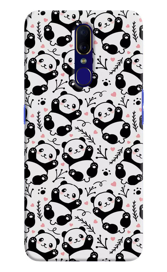Cute Panda Oppo F11 Hard Case Back Cover by Casekaro