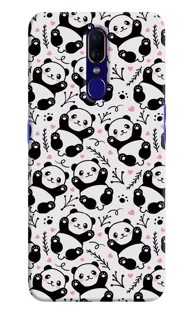 Cute Panda Oppo F11 Hard Case Back Cover by Casekaro