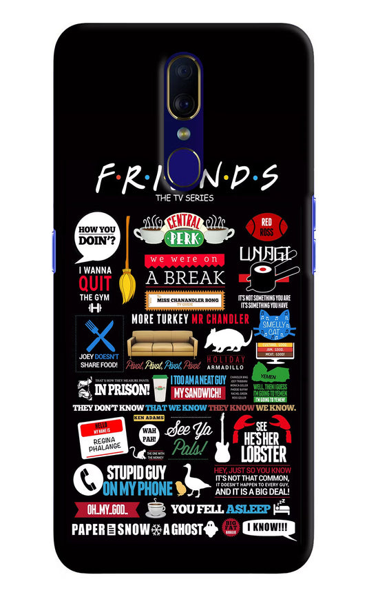 FRIENDS Oppo F11 Hard Case Back Cover by Casekaro