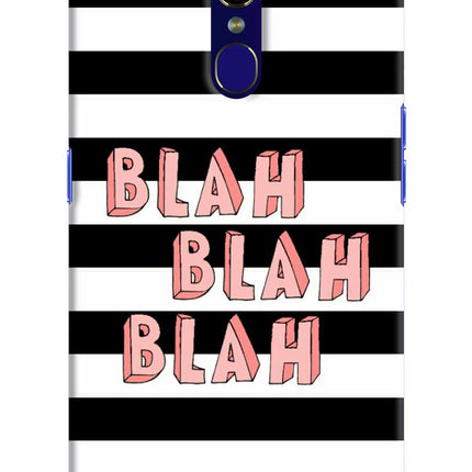 Blah Blah Blah Oppo F11 Hard Case Back Cover by Casekaro