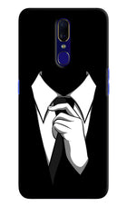 Black Tie Oppo F11 Hard Case Back Cover by Casekaro