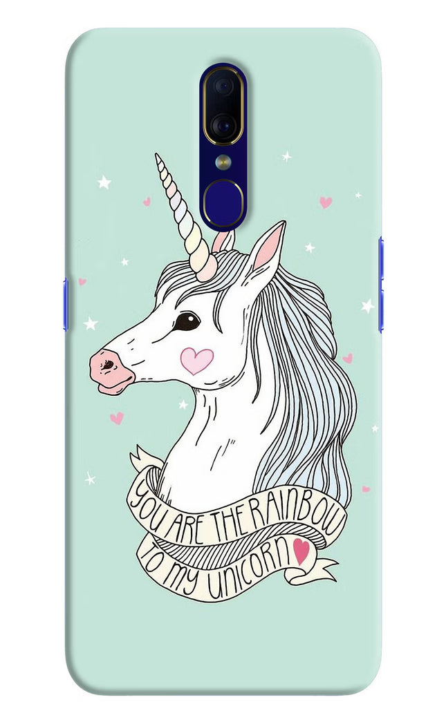 Unicorn Wallpaper Oppo F11 Hard Case Back Cover by Casekaro