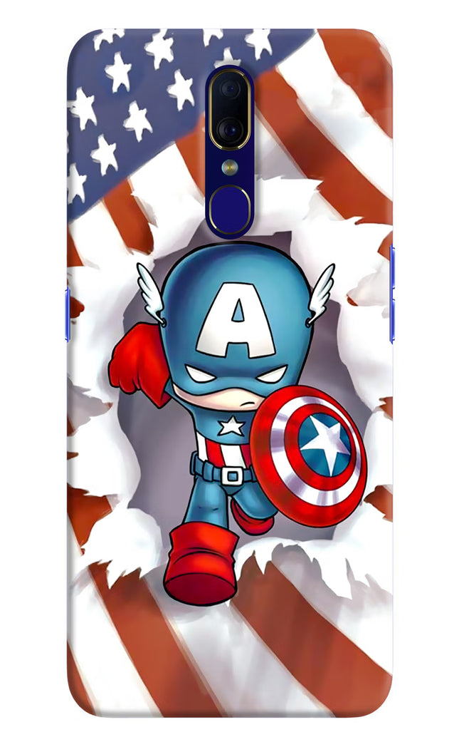Captain America Oppo F11 Hard Case Back Cover by Casekaro