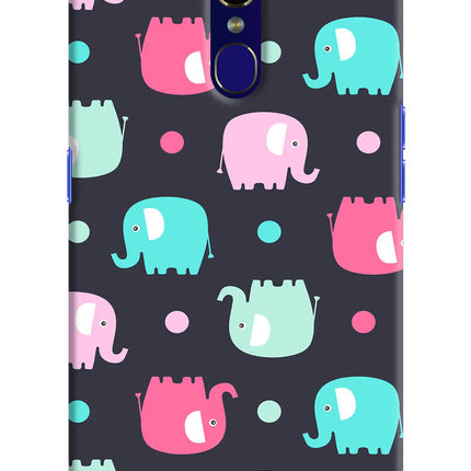 Elephants Oppo F11 Hard Case Back Cover by Casekaro