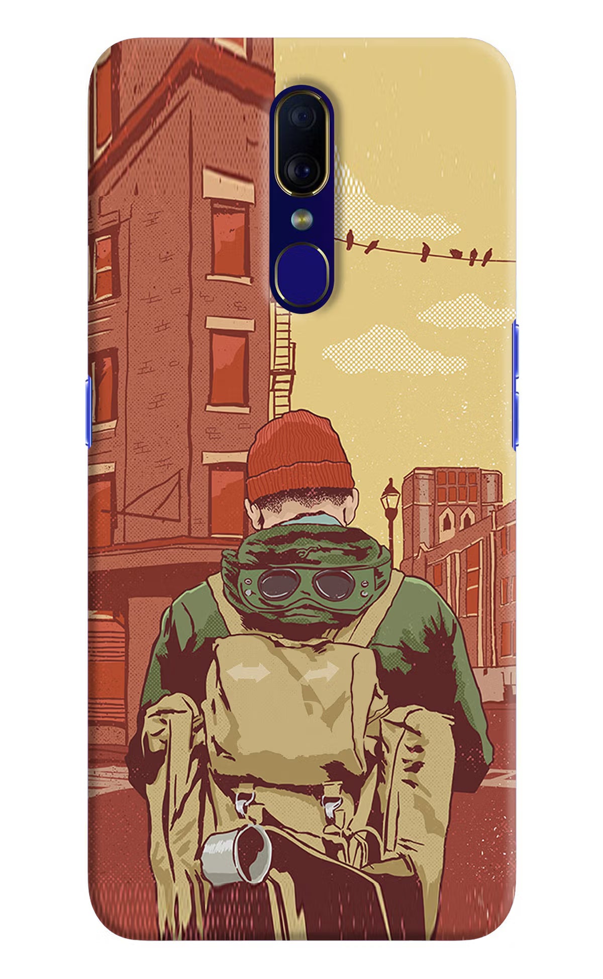Adventurous Oppo F11 Hard Case Back Cover by Casekaro