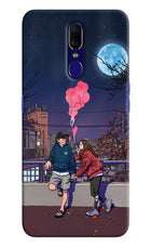 Chilling Couple Oppo F11 Hard Case Back Cover by Casekaro