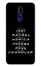FRIENDS Character Oppo F11 Hard Case Back Cover by Casekaro