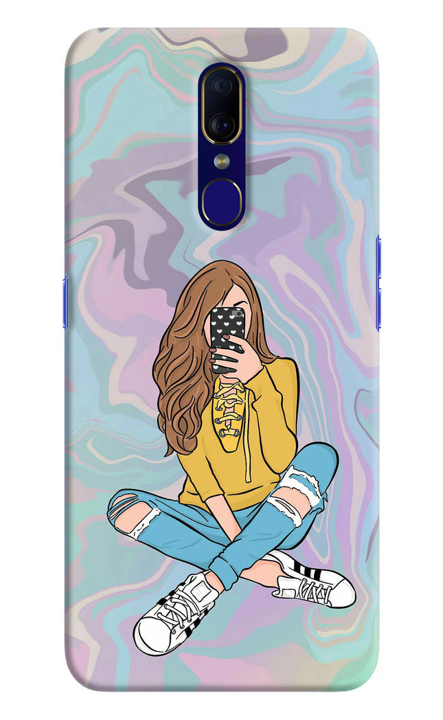 Selfie Girl Oppo F11 Hard Case Back Cover by Casekaro
