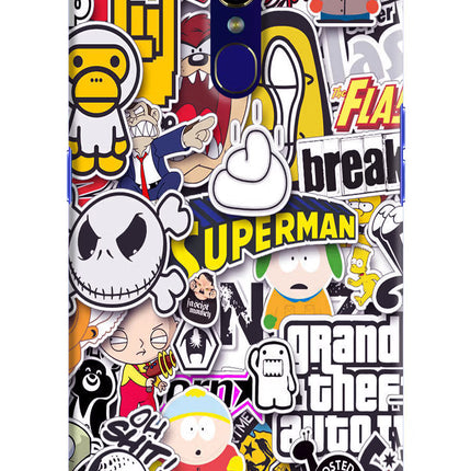 Sticker Bomb Oppo F11 Hard Case Back Cover by Casekaro
