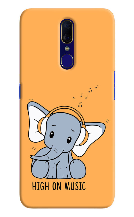 High On Music Oppo F11 Hard Case Back Cover by Casekaro