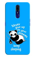 Keep Sleeping Oppo F11 Hard Case Back Cover by Casekaro