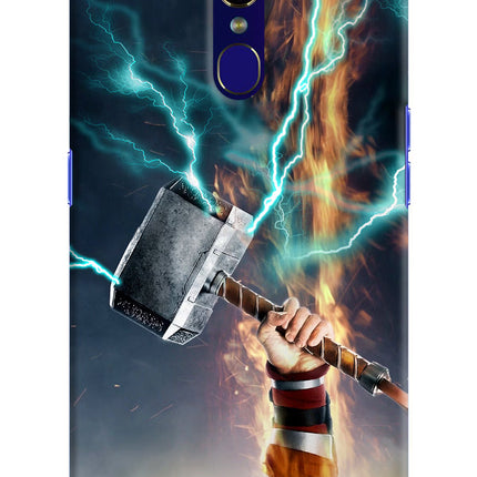 Thor Hammer Mjolnir Oppo F11 Hard Case Back Cover by Casekaro