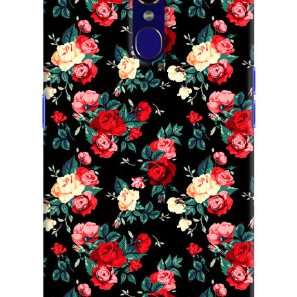 Rose Pattern Oppo F11 Hard Case Back Cover by Casekaro