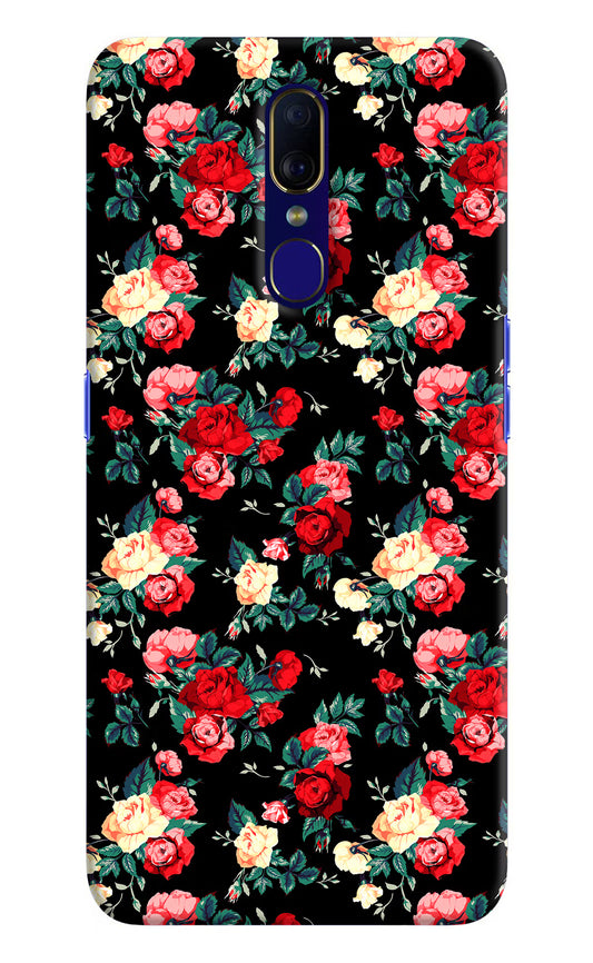 Rose Pattern Oppo F11 Hard Case Back Cover by Casekaro