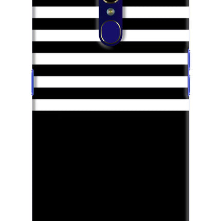 Black and White Print Oppo F11 Hard Case Back Cover by Casekaro