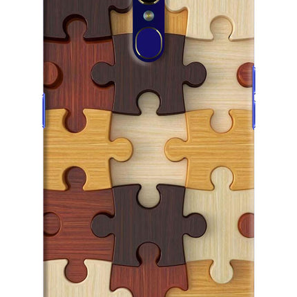 Wooden Puzzle Oppo F11 Hard Case Back Cover by Casekaro