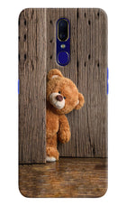 Teddy Wooden Oppo F11 Hard Case Back Cover by Casekaro