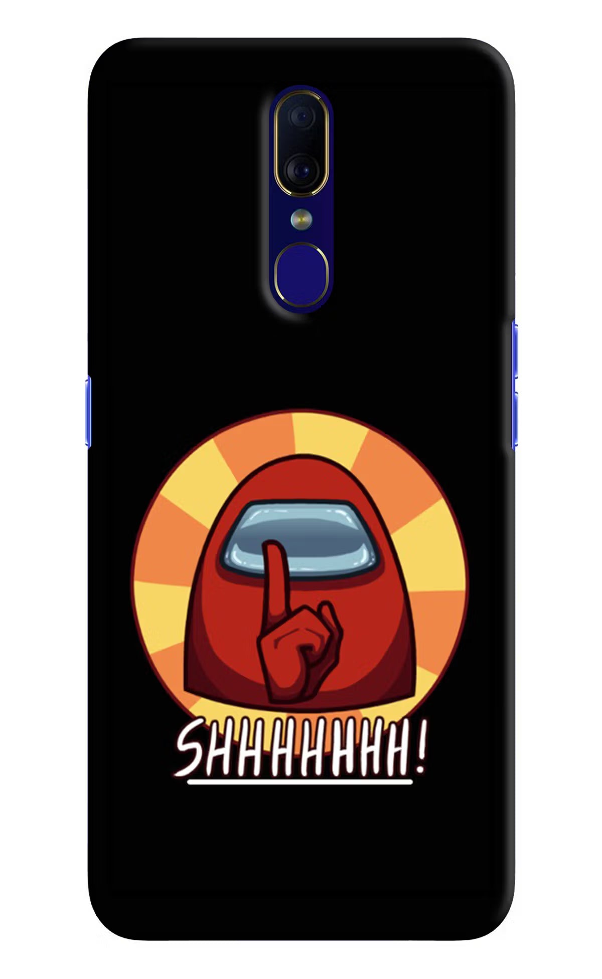 Among Us Shhh! Oppo F11 Hard Case Back Cover by Casekaro