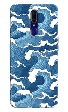Blue Waves Oppo F11 Hard Case Back Cover by Casekaro
