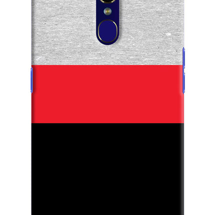 Tri Color Pattern Oppo F11 Hard Case Back Cover by Casekaro