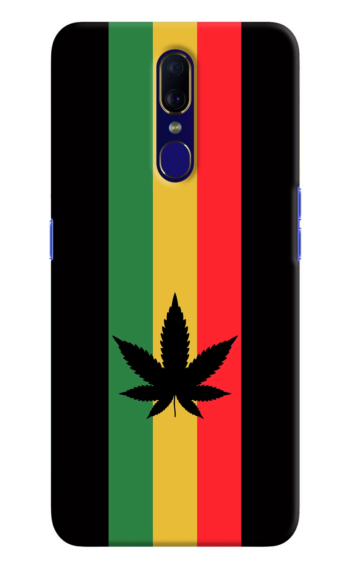 Weed Flag Oppo F11 Hard Case Back Cover by Casekaro