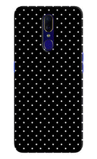White Dots Oppo F11 Hard Case Back Cover by Casekaro