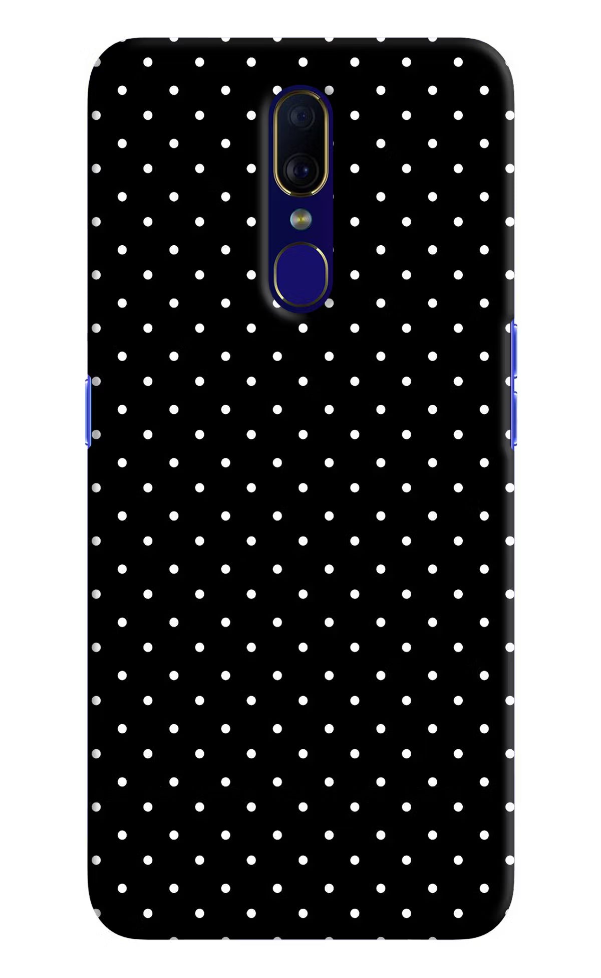 White Dots Oppo F11 Hard Case Back Cover by Casekaro