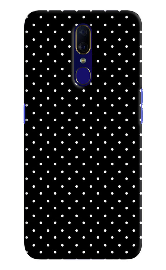 White Dots Oppo F11 Hard Case Back Cover by Casekaro