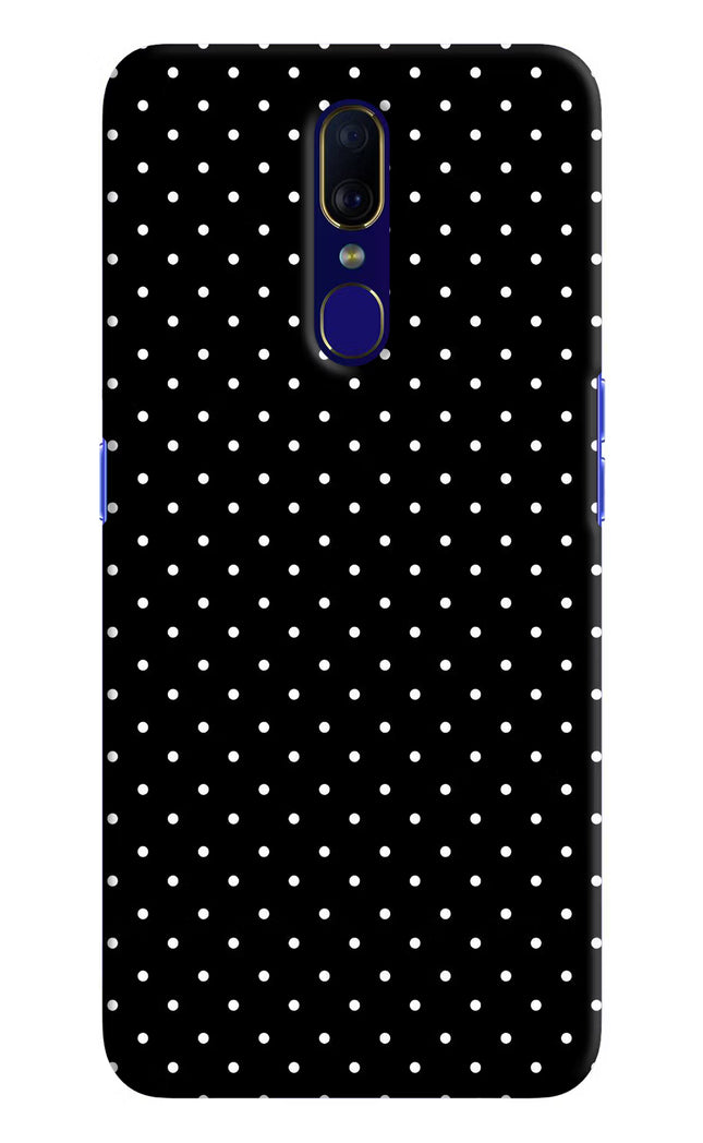White Dots Oppo F11 Hard Case Back Cover by Casekaro