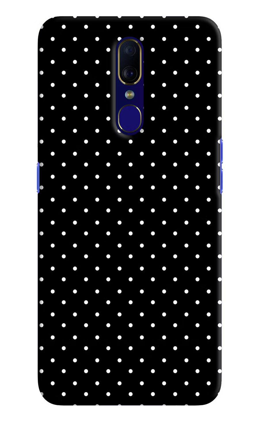 White Dots Oppo F11 Back Cover, Hard case