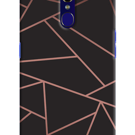 Geometric Pattern Oppo F11 Hard Case Back Cover by Casekaro